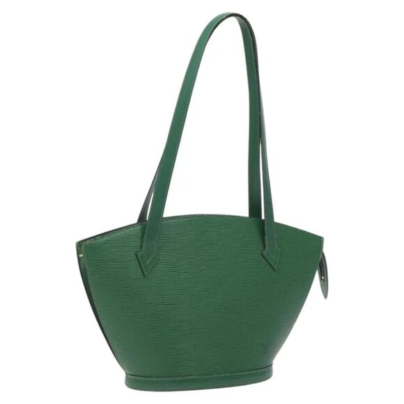 LOUIS VUITTON Epi Saint Jacques Poignees Long Bag Green - Picture 1 of 16